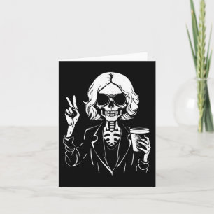 Halloween Skeleton Lazy Drink Cup Costum Karte