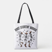 Halloween Skeleton Line Dancing T - Shirt Tasche (Rückseite)
