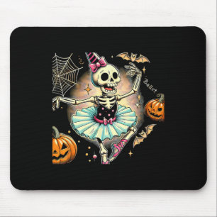 Halloween Skeleton Llet Dancing Llerina Mousepad