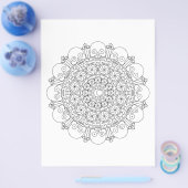 Halloween Skeleton Mandala Coloring Bundle Flyer (Einzeln)