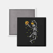 Halloween Skeleton Men Women Dance Skeleton Pumpk Magnet (Vorderseite/Rückseite)