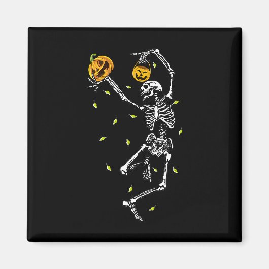 Halloween Skeleton Men Women Dance Skeleton Pumpk Magnet (Vorne)