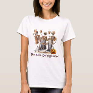 HALLOWEEN SKELETON MIT KAFFEE T-Shirt