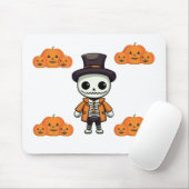 Halloween Skeleton Mouse Pad Mousepad (Mit Mouse)