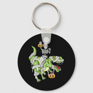 Halloween Skeleton Mummy Dinosaur T rex Fun Hallow Schlüsselanhänger