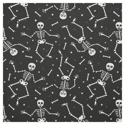 Halloween Skeleton Muster Stoff (Muster)