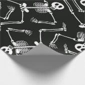 Halloween Skeleton Musterverpackungspapier Geschenkpapier (Ecke)