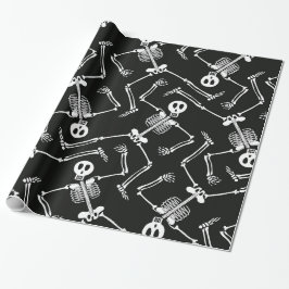 Halloween Skeleton Musterverpackungspapier Geschenkpapier