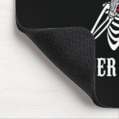 Halloween Skeleton Niemals bessere Hände Herz Funn Mousepad (Ecke)