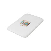 Halloween Skeleton Nurse mit Coffee Classic T-Shi Badematte (Schrägansicht)