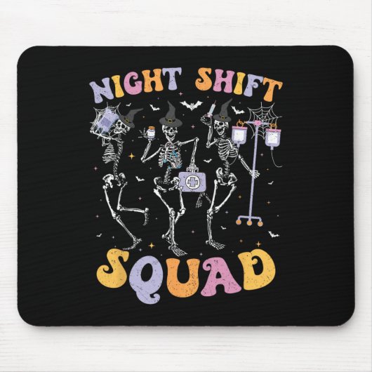 Halloween-Skeleton-Nurse-NachtSquad Mousepad (Vorne)