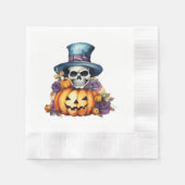 Halloween Skeleton Paper Napkin Serviette (Vorderseite)