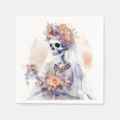Halloween Skeleton Paper Napkins Serviette (Vorderseite)