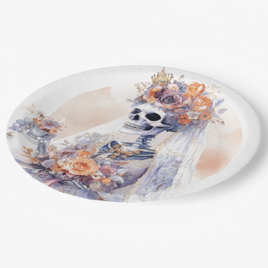 Halloween Skeleton Paper Teller (Schrägansicht)