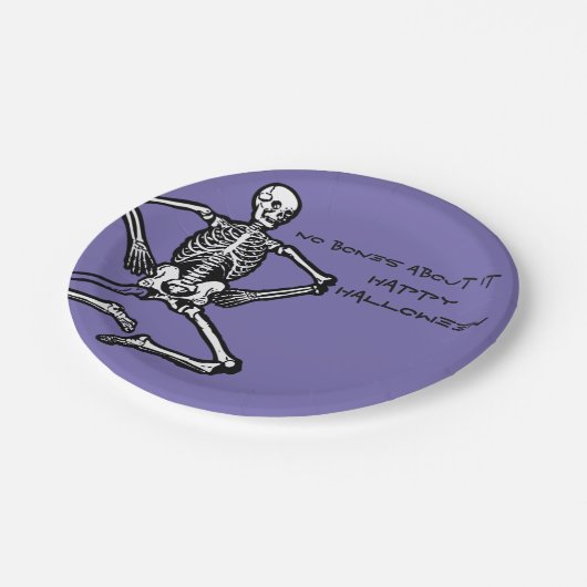 Halloween Skeleton Paper Teller 7" (Schrägansicht)