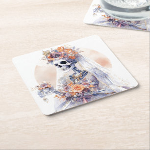 Halloween Skeleton Paper Untersetzer