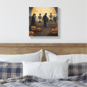 Halloween Skeleton Parade Leinwand (Insitu (Schlafzimmer))