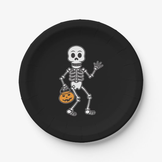 Halloween Skeleton Party Paper Teller (Vorderseite)