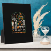 Halloween Skeleton Party Tis The Season To Be Cree Fotoplatte (Seite)