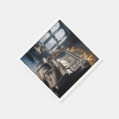 Halloween Skeleton Pianist Serviette (Ecke)