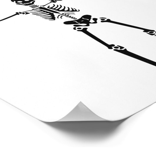 Halloween Skeleton Poster (Ecke)