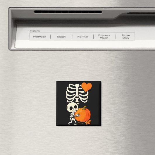 Halloween Skeleton Pregnancy Announcement Soky Mom Magnet (In Situ (Geschirrspüler))