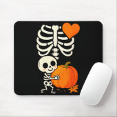Halloween Skeleton Pregnancy Announcement Soky Mom Mousepad (Mit Mouse)