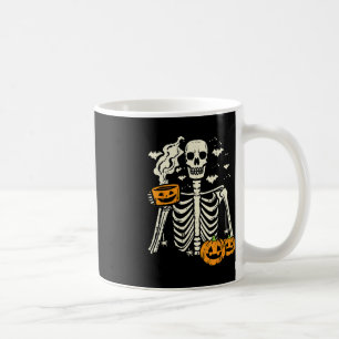 Halloween Skeleton Pumpkin Fall Kaffee Kostüm Kaffeetasse
