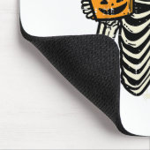 Halloween Skeleton Pumpkin Fall Kaffee Kostüm Mousepad (Ecke)