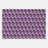 Halloween Skeleton Pumpkin Hexenmuster Geschenkpapier Set (Vorderseite 3)