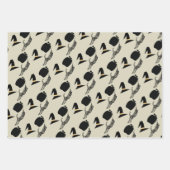 Halloween Skeleton Pumpkin Hexenmuster Geschenkpapier Set (Vorderseite)