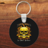 Halloween Skeleton Pumpkin Mental Health Suicide P Schlüsselanhänger (Vorderseite)