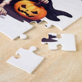 Halloween Skeleton Puzzle - Niedliche Hexe Skeleto (Seite)
