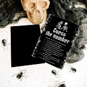 Halloween Skeleton Ratet das Spiel der Nummer Brid Einladung
