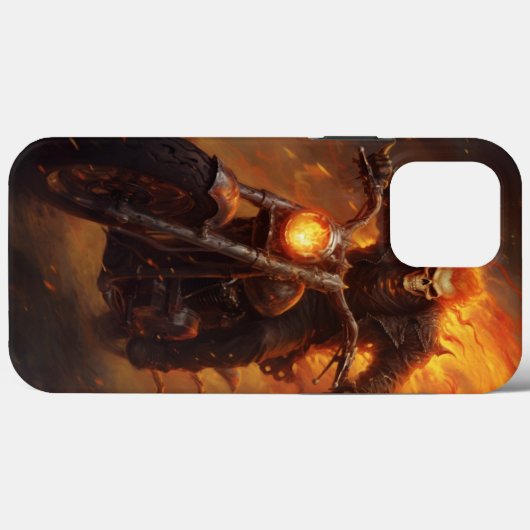 Halloween Skeleton Reitrad Beängstigend Case-Mate iPhone Hülle (Rückseite (Horizontal))