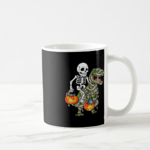 Halloween Skeleton Riding Mummy Dinosaur T Rex Spa Kaffeetasse