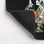 Halloween Skeleton Riding Mummy Dinosaur T Rex Spa Mousepad (Ecke)