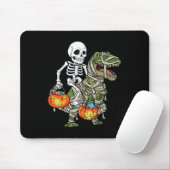 Halloween Skeleton Riding Mummy Dinosaur T Rex Spa Mousepad (Mit Mouse)