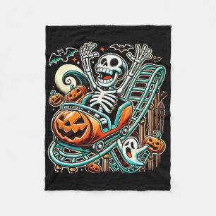 Halloween Skeleton Roller Untersetzer Fleecedecke