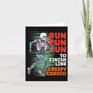 Halloween Skeleton Runner Creepy Cardio Jogger Spo Karte
