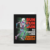 Halloween Skeleton Runner Creepy Cardio Jogger Spo Karte (Vorderseite)