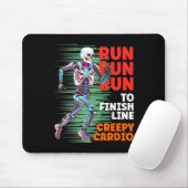 Halloween Skeleton Runner Creepy Cardio Jogger Spo Mousepad (Mit Mouse)