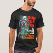 Halloween Skeleton Runner Creepy Cardio Jogger Spo T-Shirt (Vorderseite)