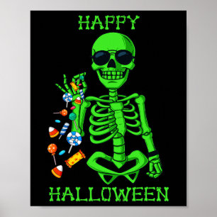 Halloween Skeleton Salting Candy Fun 1 Poster