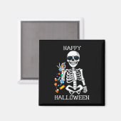 Halloween Skeleton Salting Candy Fun Magnet (Vorderseite/Rückseite)