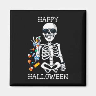 Halloween Skeleton Salting Candy Fun Magnet