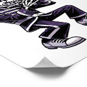 Halloween Skeleton School Marching Band Trombone P Poster (Ecke)