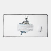 Halloween Skeleton Shark Funny Halloween Geschenk Schreibtischunterlage (Tastatur & Maus)