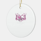 Halloween Skeleton Skeleton Beanie Design Keramik Ornament (Links)