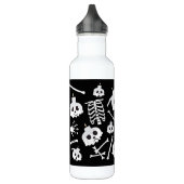 Halloween Skeleton Skull Bones Edelstahlflasche (Links)